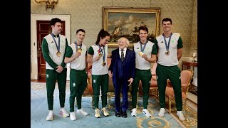 Speech by President Higgins at a Reception to Honour the Achievement of Irish Olympians [upl. by Novhaj]