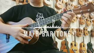 Lanikai MAB Baritone Size Ukulele DGBE Tuning Mahogany Body ukulele101 [upl. by Hailahk]