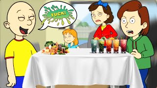 Caillou ruins breakfast by talking gross thingsGrounded [upl. by Margherita]