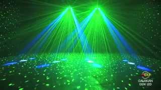 American DJ Galaxian Gem LED Moonflower  Laser DMX Disco Light  AstoundedDotCom [upl. by Stevena]