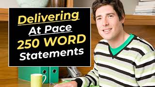 Delivering at Pace 250 Word Statement Example  Score a 77 on Your Civil Service Application B [upl. by Ocir]