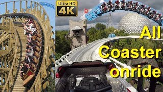 Europa Park alle Achterbahnen onride POV 4K – All Roller Coaster Europapark POV onride 4K UHD [upl. by Doak]