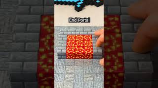 End Portal with MAGNETIC Minecraft BLOCKS 🧲 [upl. by Nnaeiluj]