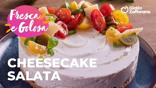 CHEESECAKE SALATA 💚🍅 CREMOSA e COLORATA😎 [upl. by Elmajian]