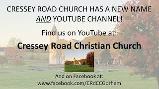 A New YouTube Channel for Cressey Road Christian Church [upl. by Akiehs733]