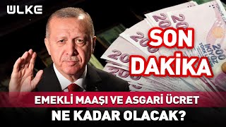 Emekli Maaşı ve Asgari Ücret Ne Kadar Olacak Erdoğandan Sondakika Açıklaması [upl. by Zsazsa]