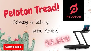 Peloton Tread  Delivery amp Setup Video  1st Run Video  1st Impressions  Women over 30  100 off [upl. by Anhpad]