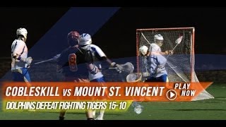 SUNY Cobleskill vs Mount Saint Vincent  2014 Laxcom College Highlights [upl. by Ellezaj]