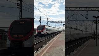 Madrid Cercanias  Renfe Class 465 train at Pitis station 🇪🇸 [upl. by Sanalda]