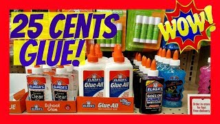 Shopping Office Max Glue for 25 cents School Supplies for A Penny 2017 [upl. by Prudence]