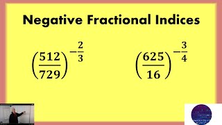 Negative Fractional Indices [upl. by Diarmit]