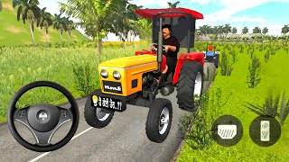 Indian Tractor Driving 3D 🔥 Gadi Wala Game  Yellow Tractor Gameplay on Android [upl. by Leopoldeen948]