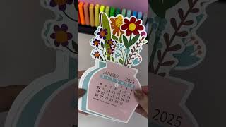 Buquê de flor que DURA O ANO INTEIRO papelaria calendario buquedeflor organização meupoa [upl. by Ahset]