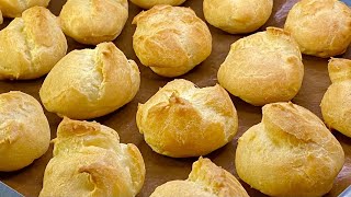 Cream puff recipe  How to make cream puffs [upl. by Essirahc]