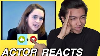 Actor REACTS Emilia Clarkes GAME OF THRONES Audition [upl. by Bosson807]