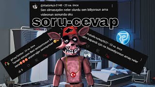 Sorularınızı cevaplıyorum part 1 [upl. by Pooi144]