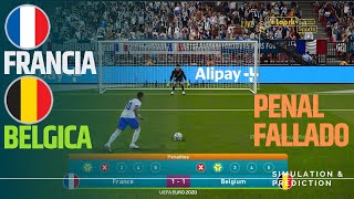 Penalties ⚽ Francia  Belgica 🏆 EURO 2024  simulación de videojuego [upl. by Judson]