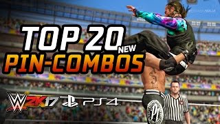 WWE 2K17 Top 20 New PinCombos [upl. by Hgielhsa882]