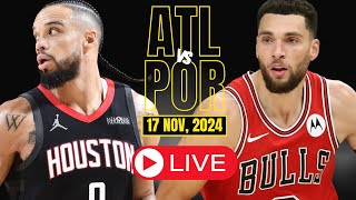 🔴LIVE  Chicago Bulls Vs Houston Rockets Full Game  NBA Live  NOV 17 2024 [upl. by Norre129]