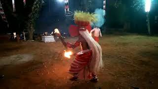 Kuttichathan Thira with fire  കുട്ടിച്ചാത്തൻ തിറ  part 2 [upl. by Aniretake704]