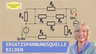 Klausuraufgabe zur Ersatzspannungsquelle Stromquellen Spannungsquellen umwandeln [upl. by Ecnerual]