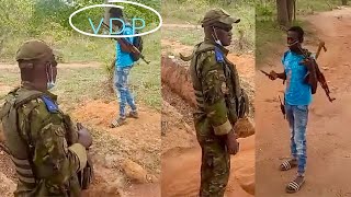 Scène incroyable un VDP Burkinabé tient un détachement militaire ivoirien à la frontière [upl. by Relyhs]