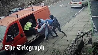 Shocking moment a kidnap is caught on camera in West Yorkshire [upl. by Dionisio]