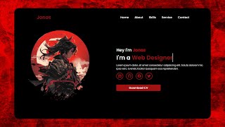 Create A Portfolio Website Using HTML and CSS Only  Portfolio Website [upl. by Borgeson]