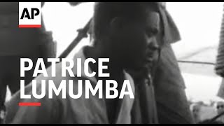 File of slain Congos independence hero Patrice Lumumba [upl. by Ardnekan]