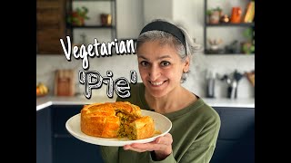 VEGETARIAN PIE  Delicious Paneer and Peas Pie  PANEER BHURJI RECIPE  Food with Chetna [upl. by Alyal228]