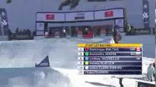 Jacobellis 3rd at SBX World Cup in Vallnord  US Snowboarding [upl. by Retniw]