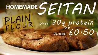 How To Make Seitan From NORMAL Flour  BEST VEGETARIAN VEGAN MEAT Recipe [upl. by Evan]