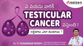 Is testis cancer dangerous  క్యాన్సర్  DrYYugandar Reddy  Kaizen Hematology Oncology Network [upl. by Skolnik]