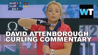 David Attenborough Curling Commentary  Whats Trending Now [upl. by Gipps]