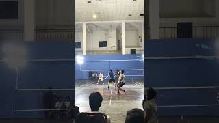 Doubles badminton rally🤯 shorts badminton [upl. by Charlet]