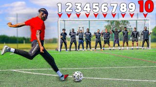 I Took 100 Shots vs 10 Pro Goalkeepers amp Scored [upl. by Carline]