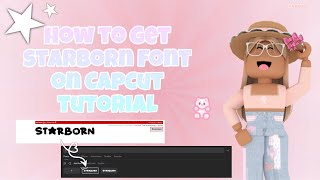 How to get starborn font Tutorial  Ava Briar [upl. by Ettennig]