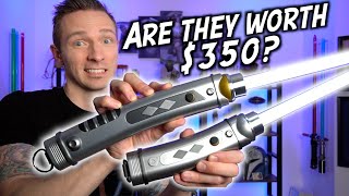 Are the THINNER Ahsoka Tano Galaxys Edge Lightsabers Worth 350 [upl. by Alrak77]