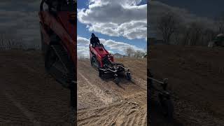 Kubota SCL1000 Harley Raking a hill kubota scl1000 construction kubotacountry [upl. by Anatnahs356]