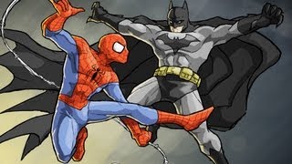 Soul Calibur 5  Batman vs SpiderMan [upl. by Alfonzo459]