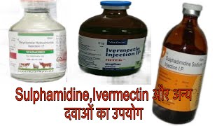 पशु के उपचार में काम आने वाली कुछ दवाए sulphamidineDicyclomine hydrchloride [upl. by Gnal]