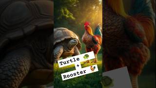 Turtle Meets ROOSTER in the WILDEST Creature Showdown [upl. by Aihsema]