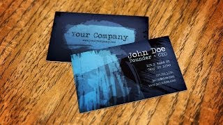 How to Create a Business Card Mockup Using Smart Objects in Photoshop [upl. by Jobina]