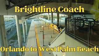 Travelling Brightline Coach from Orlando to West Palm Beach [upl. by Kiri499]