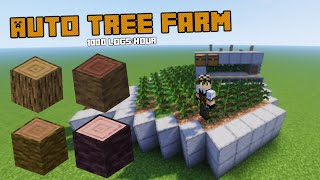 Minecraft Create mod  Beginner Auto Tree Farm Tutorial [upl. by Einnaj]