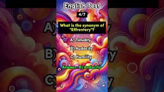 English Synonym Quiz Short english synonyms puzzle quiz antonyms englishspeaking viralvideo [upl. by Zehc]