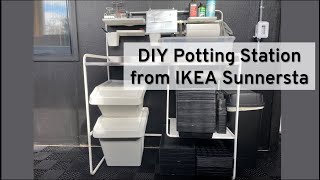 DIY Potting Station Using IKEA ‘Sunnersta’ Kitchenette [upl. by Alexandr]