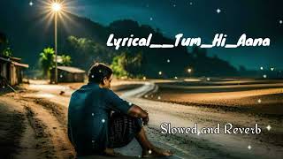 Lyrical Tum Hi Aana  Slowed and Reverb  Mr Samadul Official [upl. by Fen]