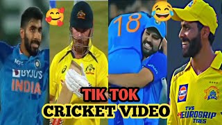 CRICKET TIK TOK VIDEO IPL FUNNY MOMENTS ROHIT SHARMA VIRAT KOHLI MS DHONI T20 WORLD CUP [upl. by Iosep]