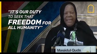 FULL SPEECH South African minister thanks Muslims for their support and reflects on ICJ judgement [upl. by Brinkema]